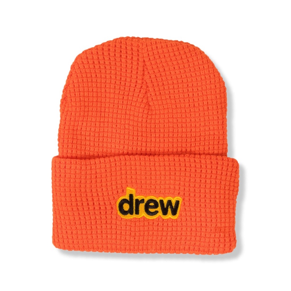 Drew House Secret Waffle Beanie - Orange